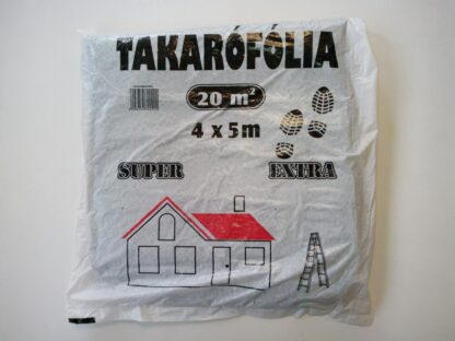 Takarófólia 20m2 (4m X 5m) vastag létrás (5db/csomag) PE super extra 0,65kg