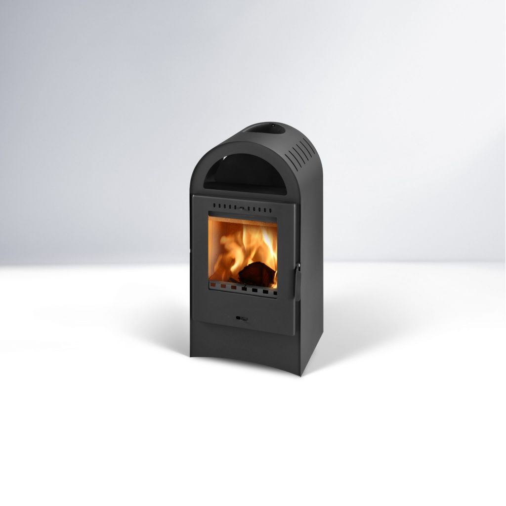 Kandalló Thorma Basel II fekete, 7,0KW, 882x421x376mm, 60 kg - Image 2