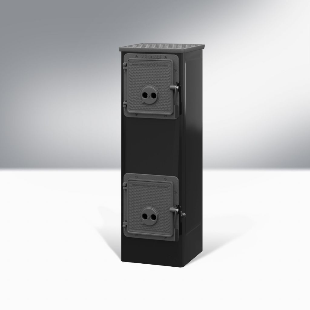 Kandalló Kályha Thorma Kerpen II AT fekete, 5,5KW, 881x288x333mm, 58 kg - Image 3