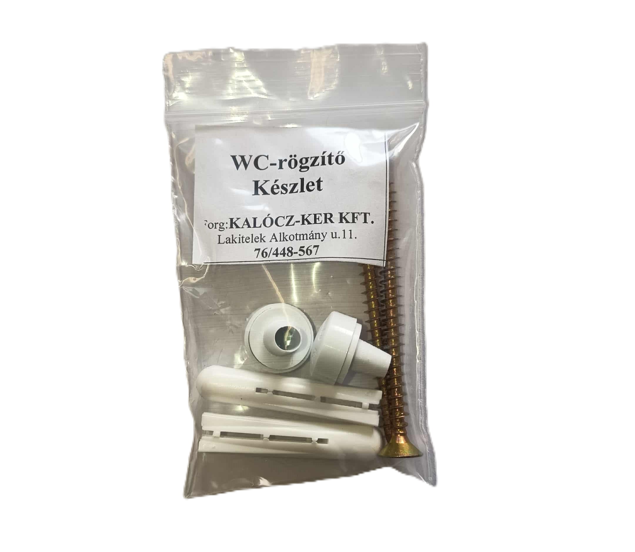 WC rögzitõ egységcsomag, dûbel+takaróelemek+Reisser facsavar