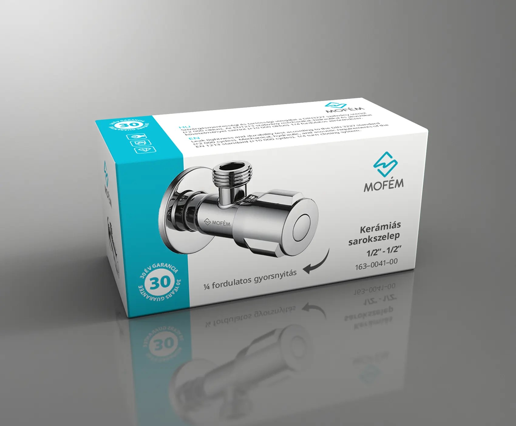 Sarokszelep MOFÉM KERÁMIABETÉTES 1/2"x1/2" 163-0041-00 - Image 3