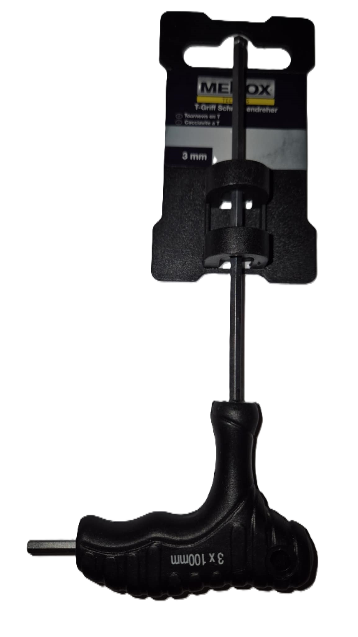 Imbuszkulcs T-markolattal 3x100mm MEROX