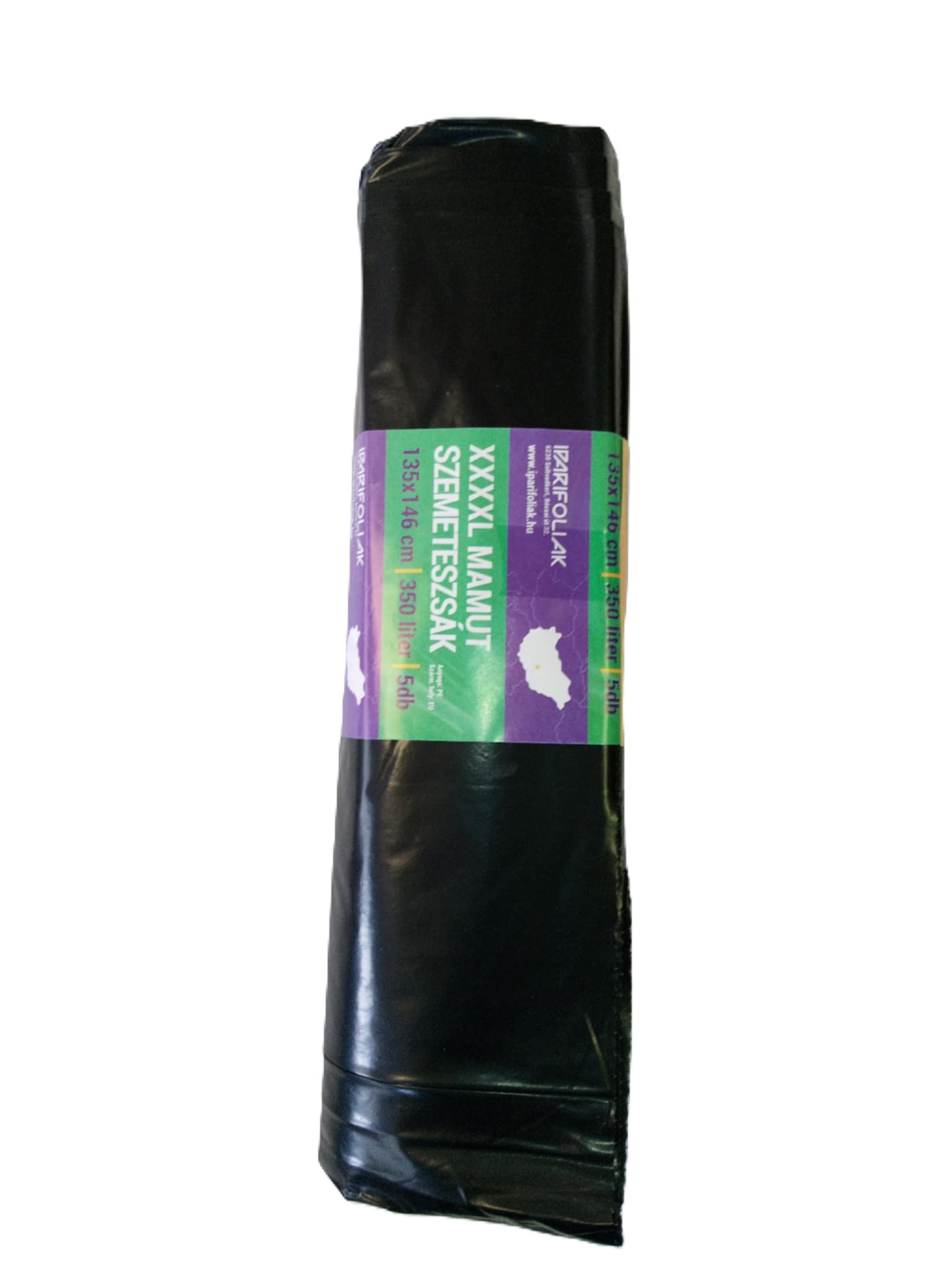 Szemeteszsák 350 liter 5db/roll 135cm x 146cm (10roll/gyûjtõ) PE