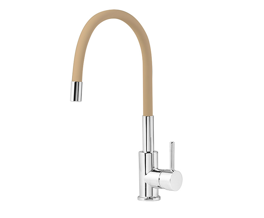 MOFÉM Infinite mosogató csaptelep, egykaros, álló, FLEXIBILIS kifolyó BÉZS 2591S280B1