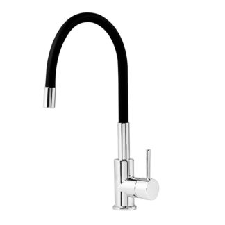 MOFÉM Infinite mosogató csaptelep, egykaros, álló, FLEXIBILIS kifolyó FEKETE 2591S280N