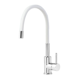 MOFÉM Infinite mosogató csaptelep, egykaros, álló, FLEXIBILIS kifolyó FEHÉR 2591S280W