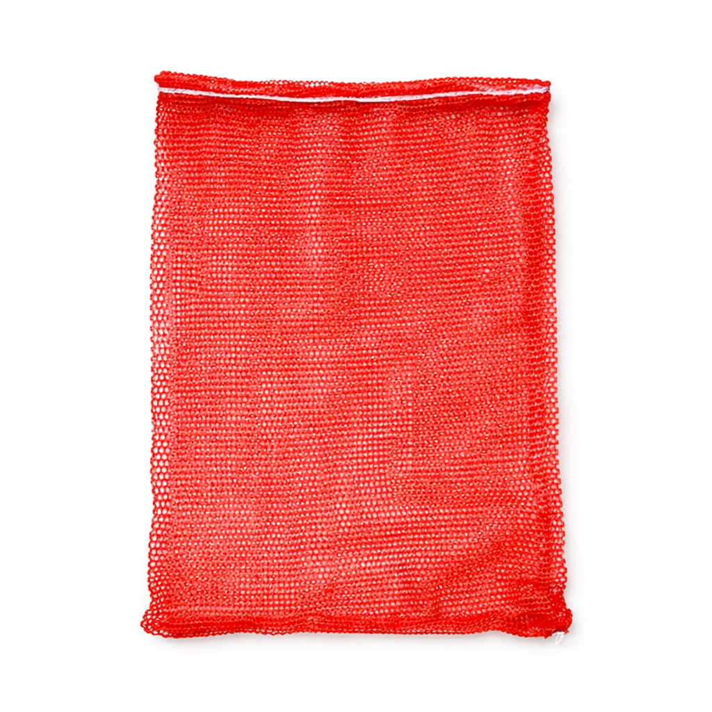 Raschel zsák 33x43 cm (5kg) piros 100db