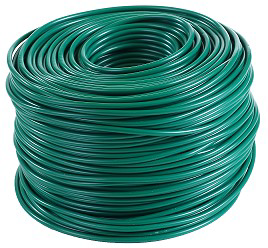 Szõlõkötözõ csõ rugalmas, zöld, lágy PVC 3mm 1kg/tek