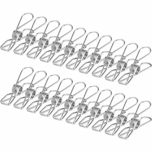 Csipesz, ruhacsipesz rozsdamentes 5cm-es 20db/csomag