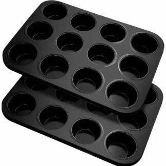 Muffin sütõforma szett Fousenuk 2 db-os-12 rekeszes tapadásmentes muffinforma
